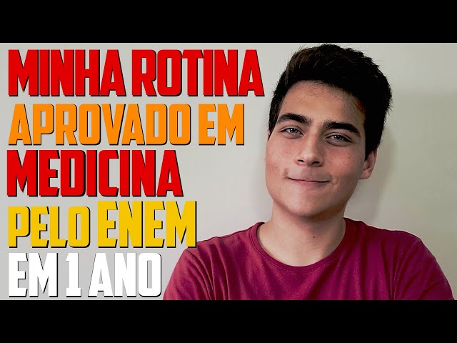 Minha ROTINA de ESTUDOS para passar em MEDICINA pelo ENEM em 1 ANO e em TODAS as FACULDADES