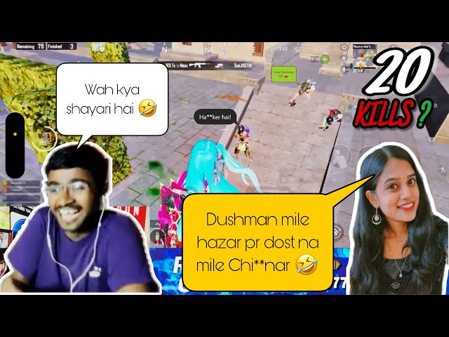 Girl teammate pank with me 🫠| prank shayari girl gamer 😂 | Dost ❌ Ch**nar ✅ #bgmi #bgmitrolls #pubg