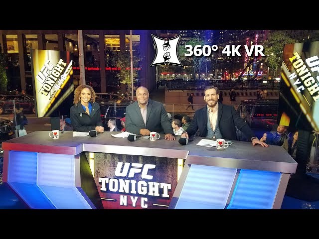 (360° VR / 4K) View Of UFC Tonight's NYC Show With Bryant, Florian, Cormier + UFC 217 Stars