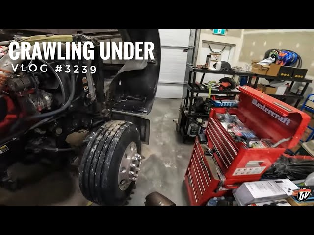 CRAWLING UNDER | My Trucking Life | Vlog #3239