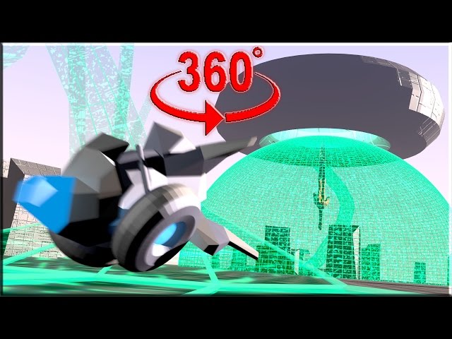 VR Roller Coaster | 360 Degree First Person Flying Motorcycle Ride | 3D Animation