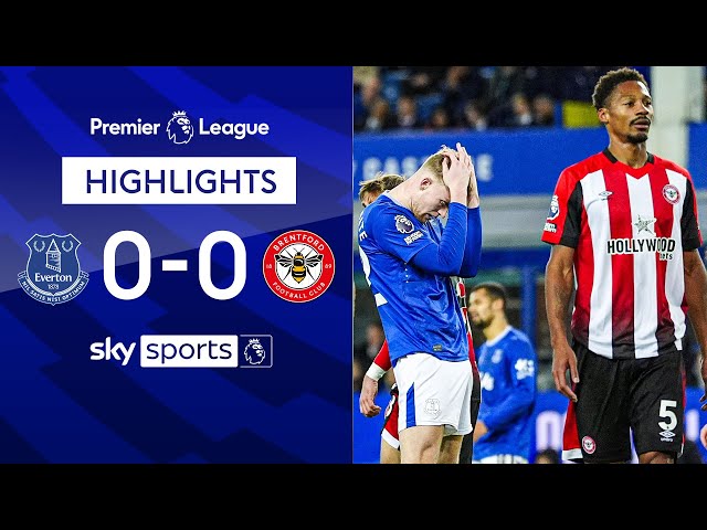 10-player Bees hold on for point | Everton 0-0 Brentford | Premier League highlights