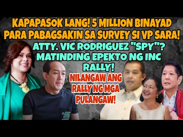 SWS SURVEY BUKING! BAYAD NG 5 MILYON BBM TAMBA KASABWAT? PART 2 INC RALLY? PULANGAW RALLY NILANGAW!