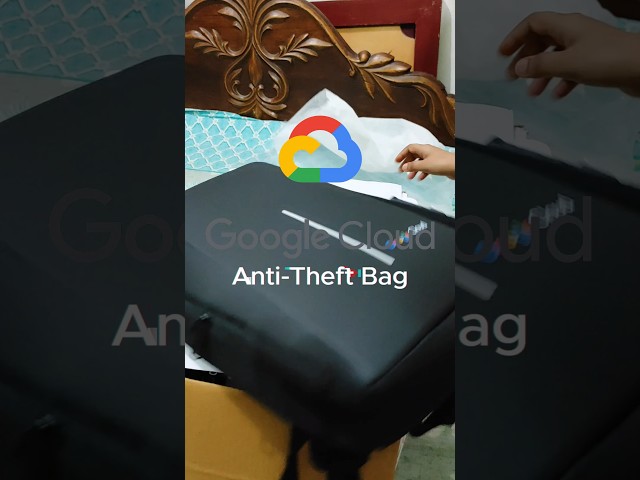 Anti-Theft Bag | Google cloud swags Unboxing | Arcade 2024 #google #arcade2024 #googlecloud #arcade