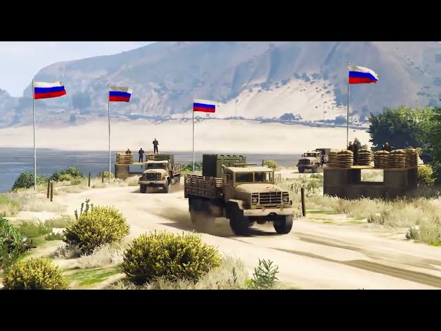 PUTIN UNDERSTIMATED NATO; Ukrainian Fighter Jets & Drones Attack on Russian Army Weapon-GTA5