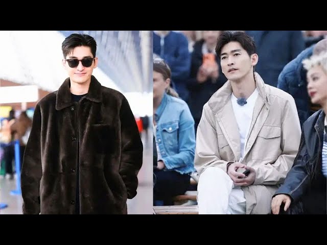 Zhang Han returns to Qiqihar for the New Year, looking sharp and refreshed in a coat and sunglasses.