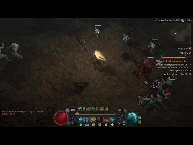 Diablo IV Pit Level 83 1 shot boss..