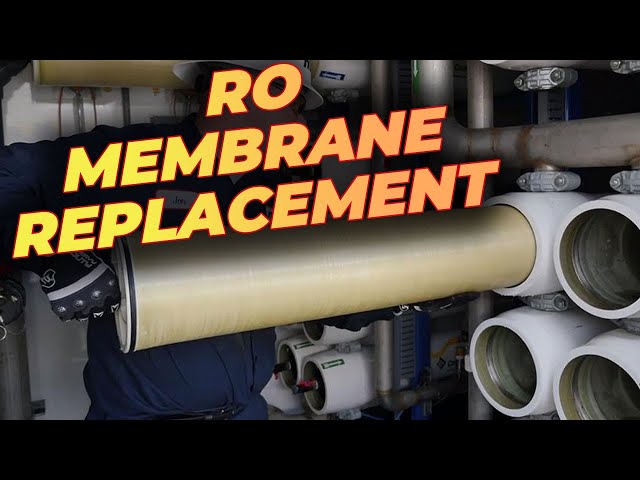 How to install/replace ro membrane at industrial reverse osmosis water treatment system machine ?