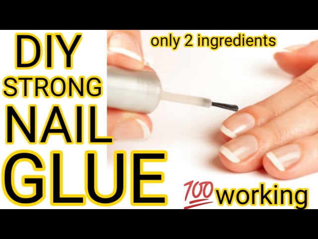 How to make Nail Glue At Home/Homemade Nail Glue