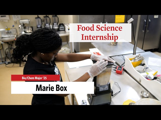 Marie combines love of science with love of the kitchen