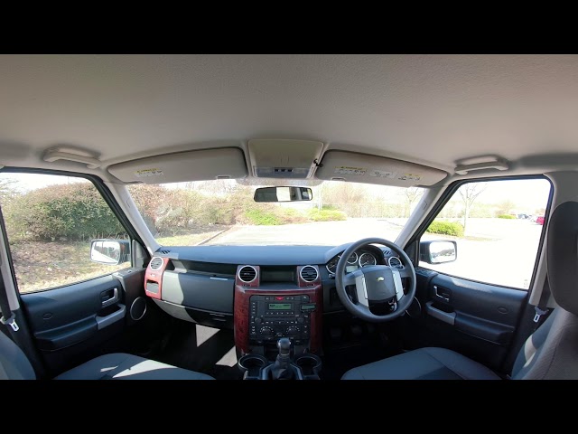 360° All Round Interior Back View of a 2007 Land Rover Discovery 3 2 7 TD V6 GS 5dr FM57XJG