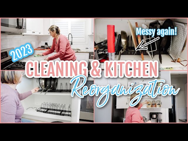 2023 KITCHEN CLEANING & CUPBOARD ORGANIZATION | CREATING FUNCTIONAL ORGANIZATION IN MY KITCHEN