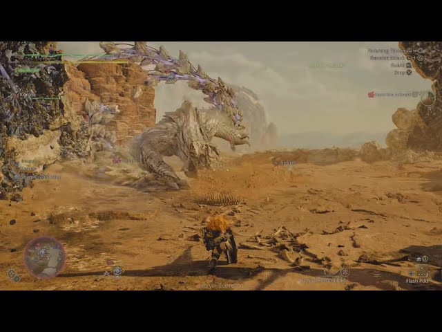 Monster Hunter Wilds Beta - Arkveld Lance Solo