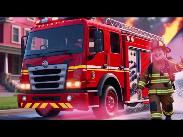 Fire Truck to the Rescue! 🚒🔥 Kids Song | Firefighter Song for Children | Kids Songs 2025