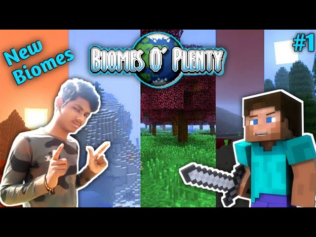 New biomes || Biome O plenty || Minecraft || part 1 || hindi gameplay