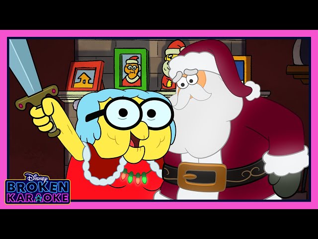 Gramma Alice vs. Santa Original Christmas Song 🎅| Big City Greens | Broken Karaoke | @disneychannel