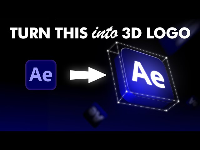 3D Logo Animation | No Plugins | After Effects Tutorial