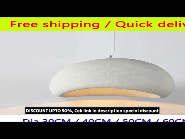 Nordic Wabi Sabi Pendant Lamps Dining Room Lighting Modern Living Room Bedroom LED Ceiling