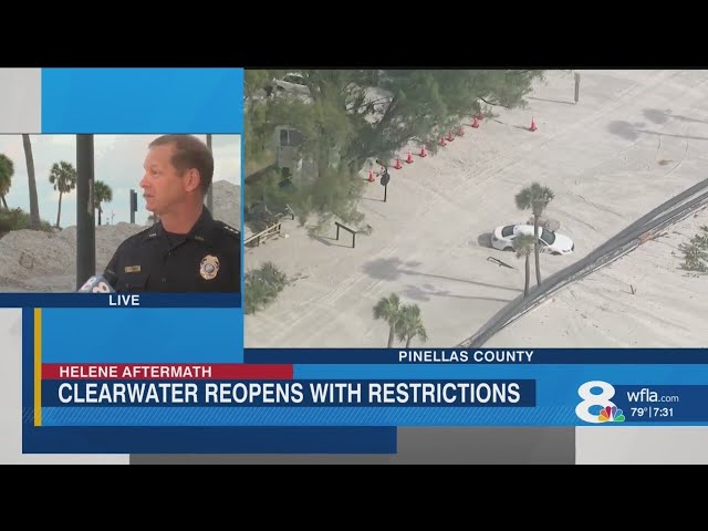 Clearwater Police Chief speaks about beach restrictions