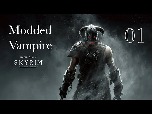 Skyrim Vampire Let's Play with Mods - 01 - Chased by the Nightmare Horse!