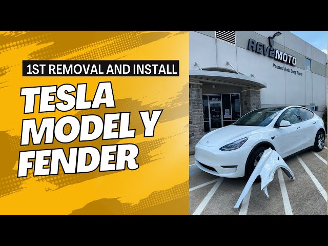 Tesla Model Y FENDER Removal and Install (and Where To Buy a Genuine Replacement) | ReveMoto.com