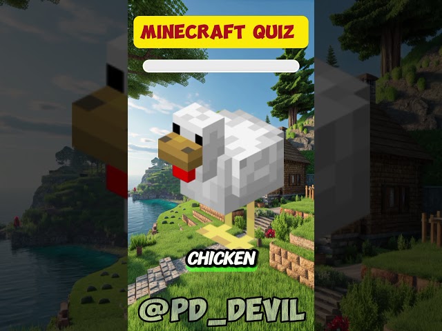 Minecraft Quiz! Guess The Minecraft Mob by its Face! #minecraft #minecraftquiz #quiz #shorts