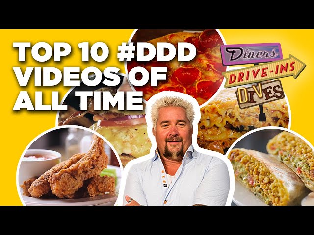 Top 10 #DDD Videos of ALL Time with Guy Fieri | Diners, Drive-Ins and Dives | Food Network