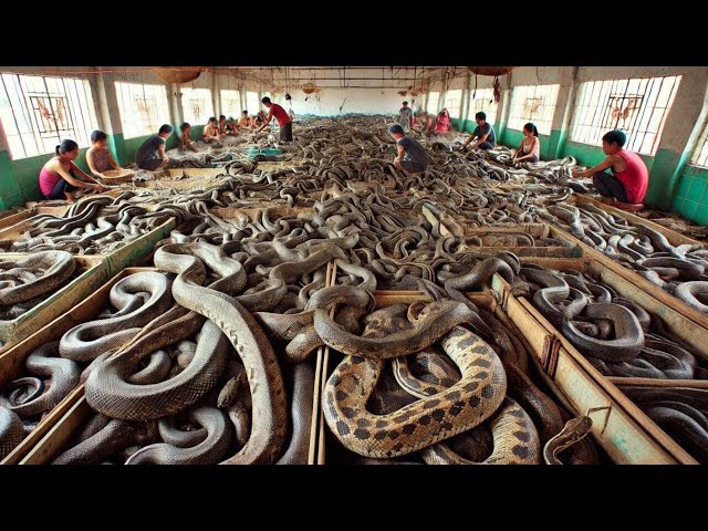 How Chinese Farmers Raise and Process Millions of Snakes Inside the Reptile Industry