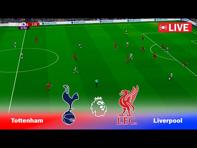 🔴LIVE : Tottenham vs Liverpool | Premier League 24/25 | Match Live Stream | PES Football Game