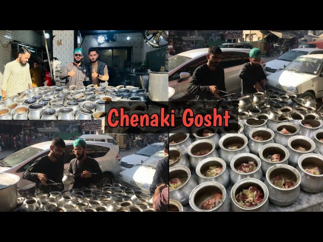 Chenaki Gosht Full recipe 🤤 | Sakhi Restaurant Shoba Bazar Peshawar #foodiesaeed