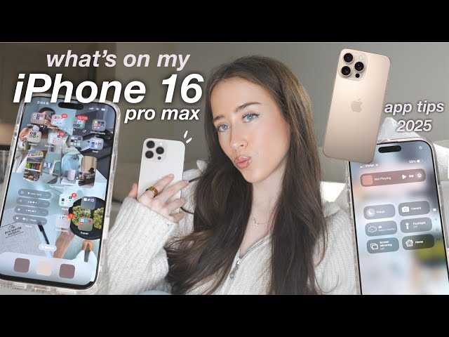 What’s on my iPhone 16 Pro Max 2025 | productivity apps, widgets, aesthetic customization