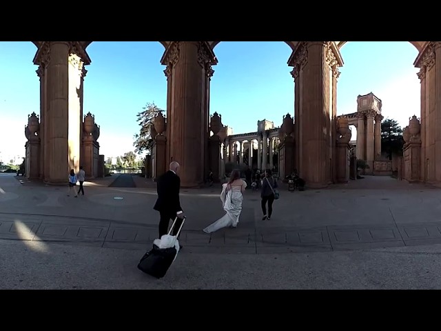 4K 360 Amazing Virtual Sightseeing, Palace of Fine Arts, Beautiful Place in San Francisco