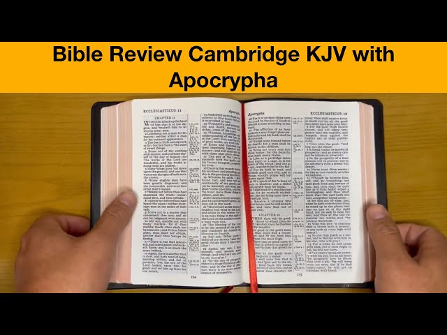 KJV Cameo Edition with Apocrypha Bible Review #kjv #apocrypha @CambridgeUP