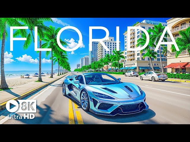 Florida 8K UHD - Stunning Beaches and Tropical Landscapes with Relaxing Music - 8K Video Ultra HD