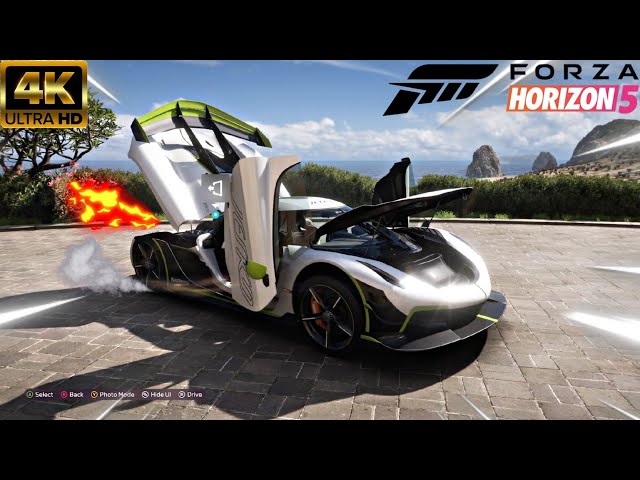 1600+ BHP Twin turbo charged V8 engine Koenigsegg jesko.(Forza Horizon 5) Thrustmaster TMX wheel