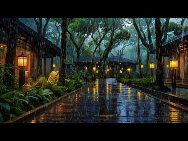 Soothing Rain & Thunder Sounds - Fall Asleep Instantly, ASMR, Beat Insomnia