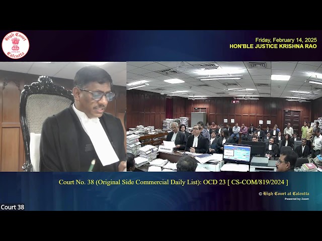 14 February 2025 | Court No. 38 | Live Streaming of the Court proceedings.