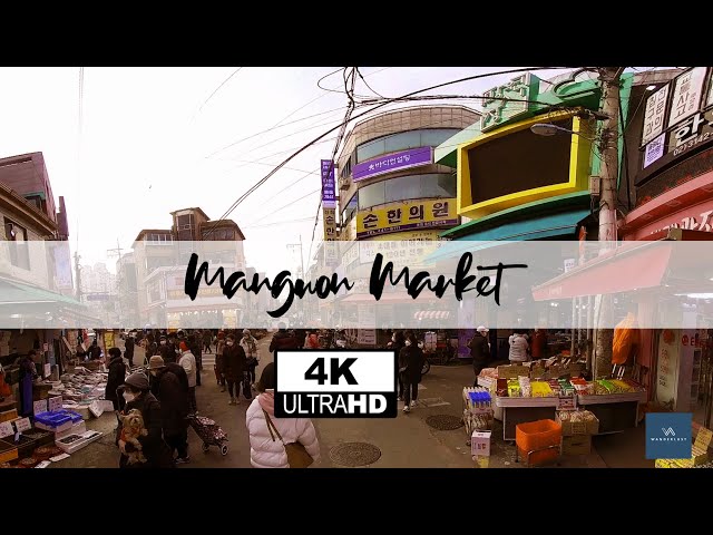 Mangwon Market (Seoul) walking - 4K 360° VR