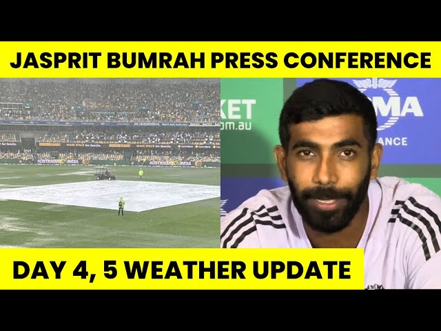 LIVE FROM GABBA: Weather Forecast For Tomorrow! Jasprit Bumrah Press Conference.