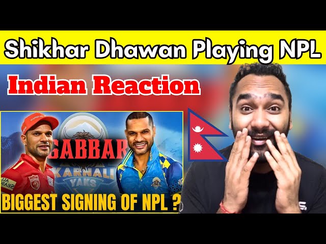 Shikhar Dhawan in NPL | Nepal Premier League | Indian Reaction | Reaction Zone