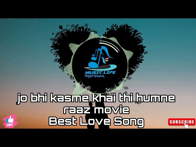 jo bhi kasme khai thi humne raaz movie song| remix| lofi| slowed reverb| bollywood song no copyright