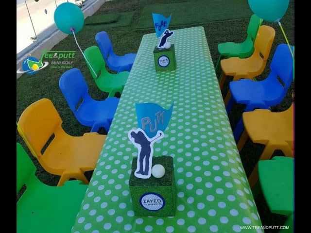 Outdoor Birthday Party Decor From Tee & Putt Mini Golf