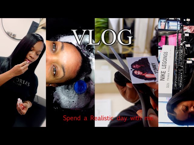 Vlog GRWM + Yummy Hair Extensions Installment + Nike Fitness Haul + Spend a day with me 🎀