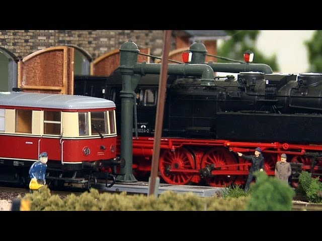 Large model railway layout in HO scale about the Black Forest Region in Germany