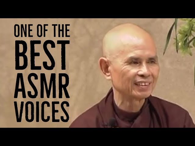 Unintentional ASMR | Thich Nhat Hanh's softly spoken speech on breaking bad habits