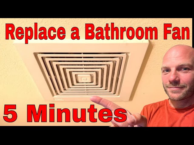 Replace a Bathroom Vent Fan, Easy 5 min Fix