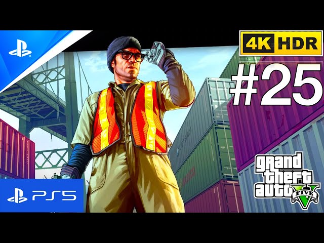 Scouting the Port Trevor Plans Robbery GTA V GAMEPLAY WALKTHROUGH #25 (4K 60FPS HDR Ultra HD) #gta5