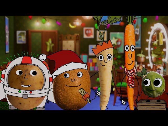 Roots and Fruits: Spud, Sprout, Carrot & Parsnip's Christmas Song | CBeebies