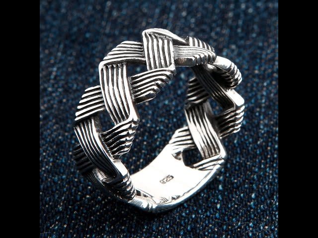 Handmade Wave Knot Sterling Silver Band Ring