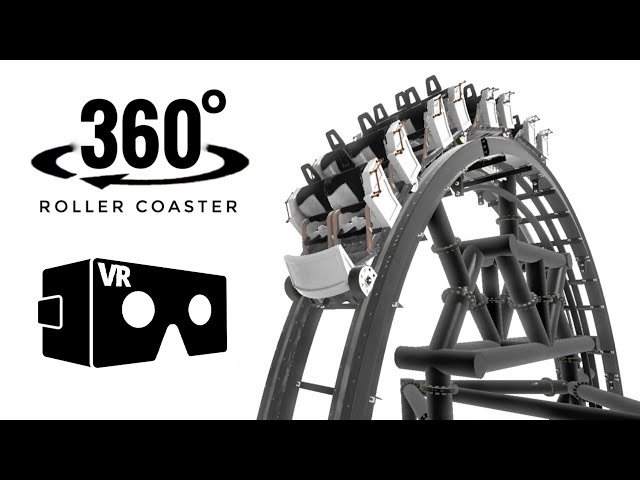 Immersive 360° Roller Coaster 3D Animation VR Black and White Experience